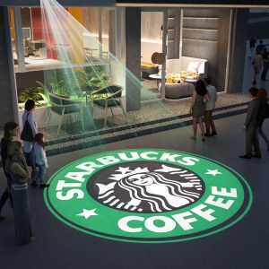 Logo Projector Free Custom Advertising Lights 150W Led Gobo Light Business Sign Wall Projection Lamp Outdoor Waterproof IP67
