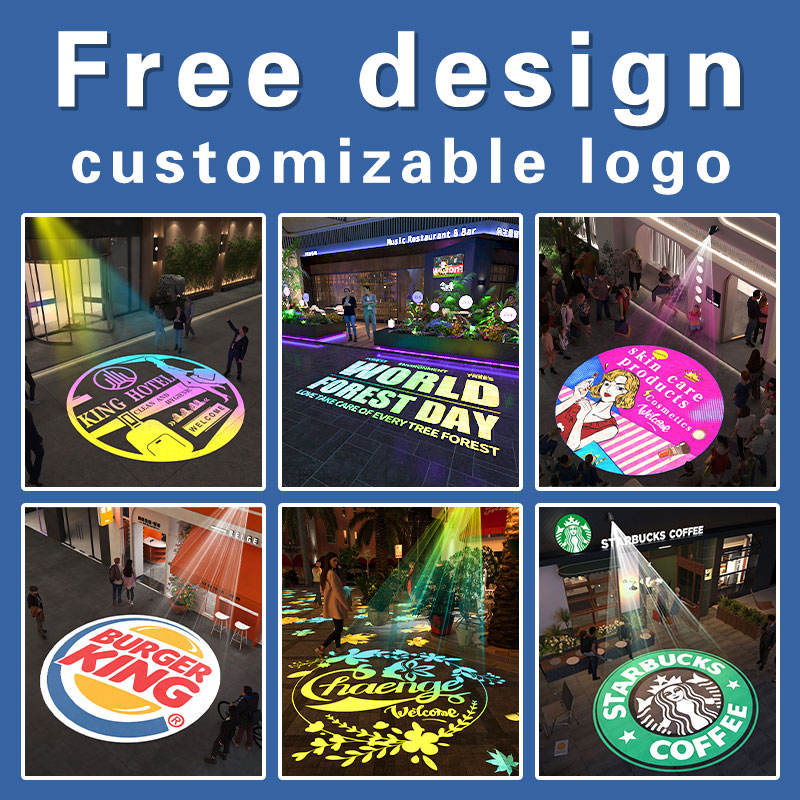 Logo Projector Free Custom Advertising Lights 150W Led Gobo Light Business Sign Wall Projection Lamp Outdoor Waterproof IP67
